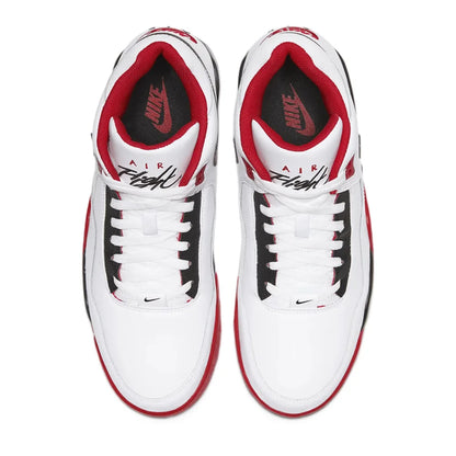 Nike Flight Legacy Classic Style Mid-Top Retro Basketball Shoes Unisex Red/White BQ4212-100