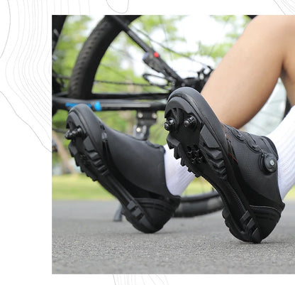 Unisex Cycling Shoes Speed Competitive Cycling Shoes SPD Road Bike Lock Shoes Breathable MTB Mountain Off-Road Cycling Shoes