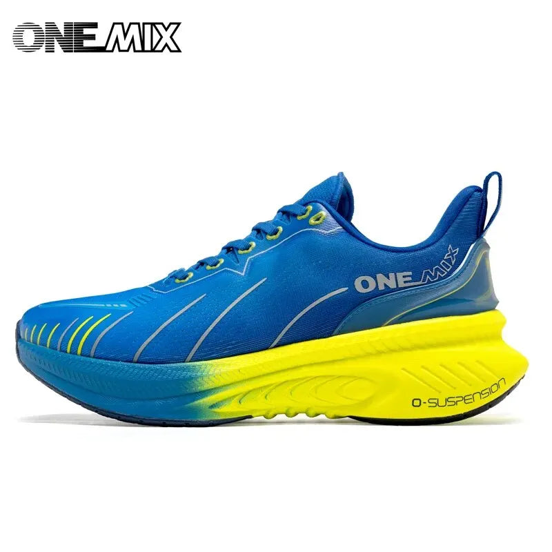 ONEMIX Νέα αθλητικά παπούτσια με αντικραδασμική προστασία για άνδρες, κατάλληλα για δρομείς βαρέων αποστάσεων, με κορδόνια, αθλητικά γυναικεία, αντιολισθητικά, για εξωτερική χρήση, ανδρικά αθλητικά παπούτσια