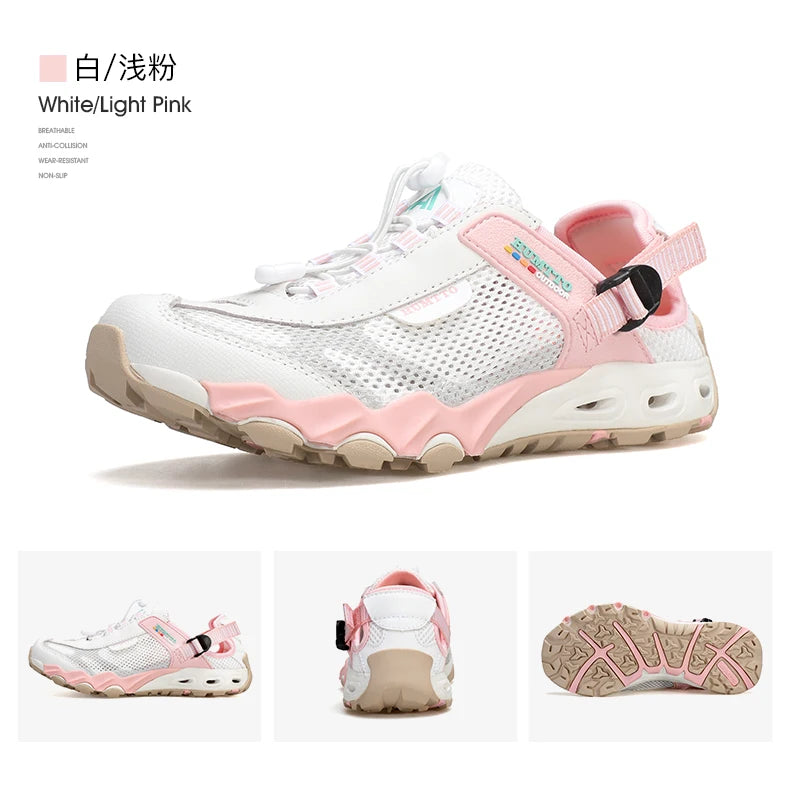 HUMTTO Men Upstream Shoes Outdoor Trekking Wading Aqua Shoes Breathable Mesh Quick drying ankle women  water Sneakers Non-slip