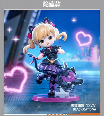 POP MART Overwatch Play of The Game Series Blind Box Mystery Box Toys Kawaii Ornaments Figurines Home Decor Desktop Model Dolls