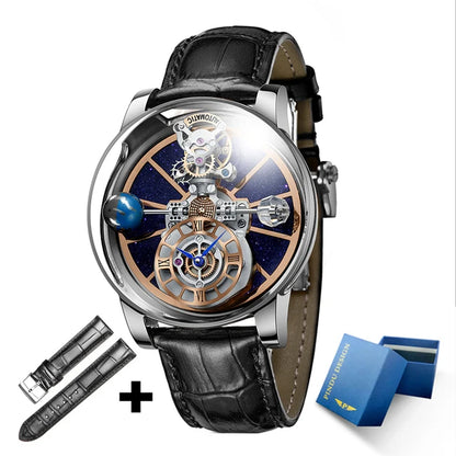 PINDU Upgraded Version Pindu Russian Roulette Celestial Series Quartz Watch Men's Astronomical Casino Las Vegas Men's Watch