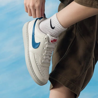 Authentic Nike Court Vision Low Women's Minimalist Versatile Outdoor Breathable Casual Sneakers IM7799-133