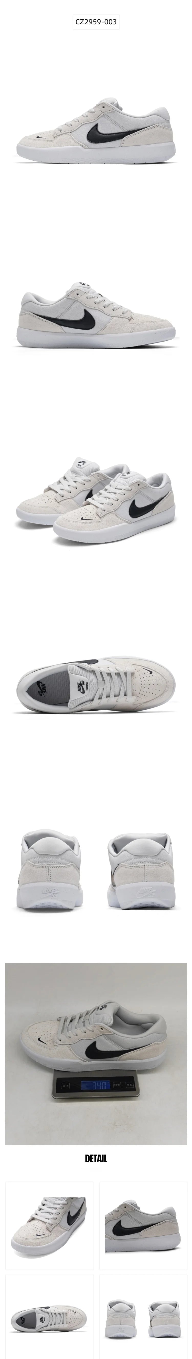Hot Nike Men SB Force  Low Top Skateboard Shoes Casual Daily Wear Athletic Sneakers CZ2959-003