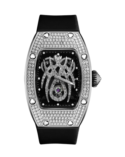 HANBORO Spider Collection Spider Ruby and Diamond Crafted Luminous Full Diamonds Luxury Women's Watch