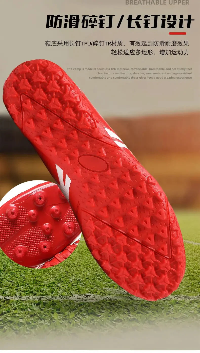 New Arrival Main Push  Soccer Cleats Long Broken Studs Outdoor Sports Football Shoes
