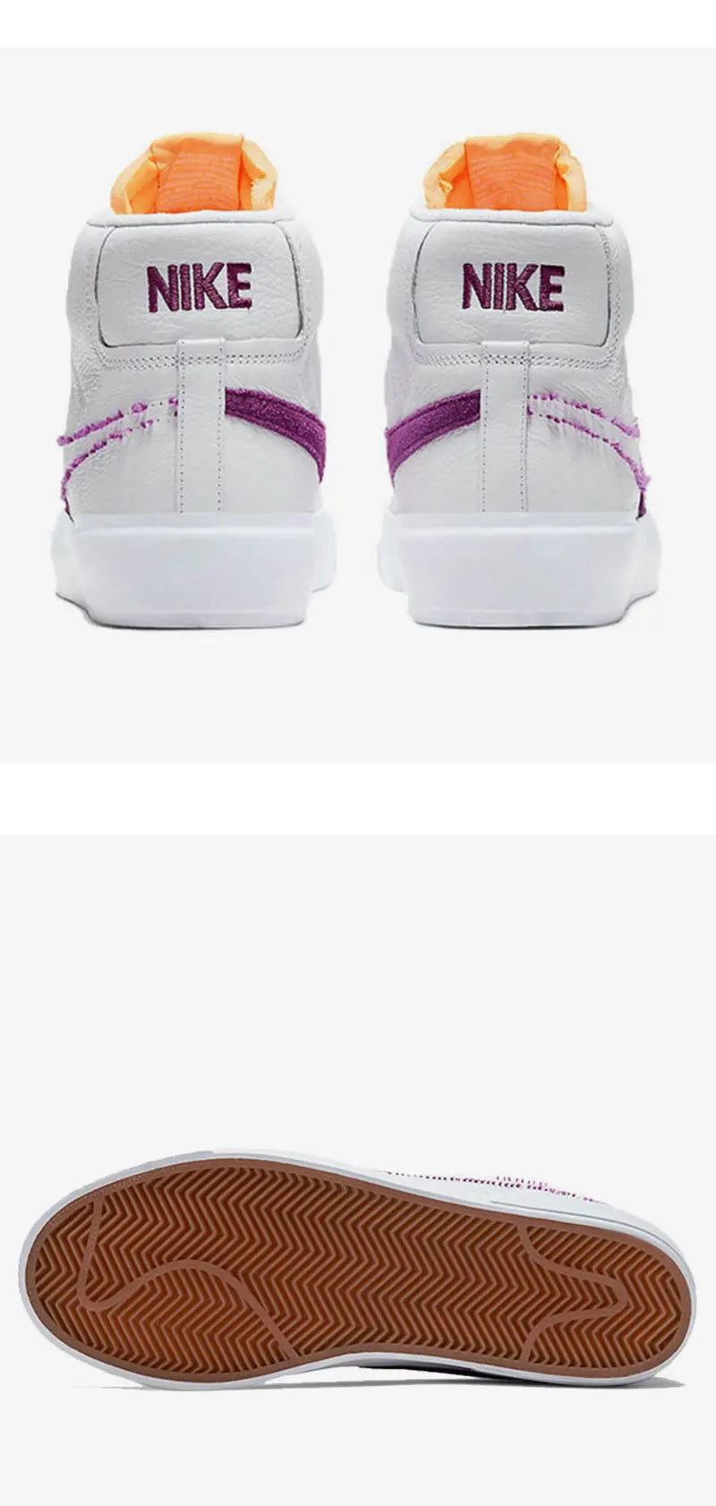 Oryginalne buty skateboardowe Nike SB BLAZER ZOOM dla mężczyzn i kobiet, o średniej wysokości cholewki, model DA2189-100