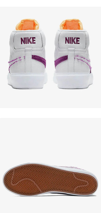 Oryginalne buty skateboardowe Nike SB BLAZER ZOOM dla mężczyzn i kobiet, o średniej wysokości cholewki, model DA2189-100
