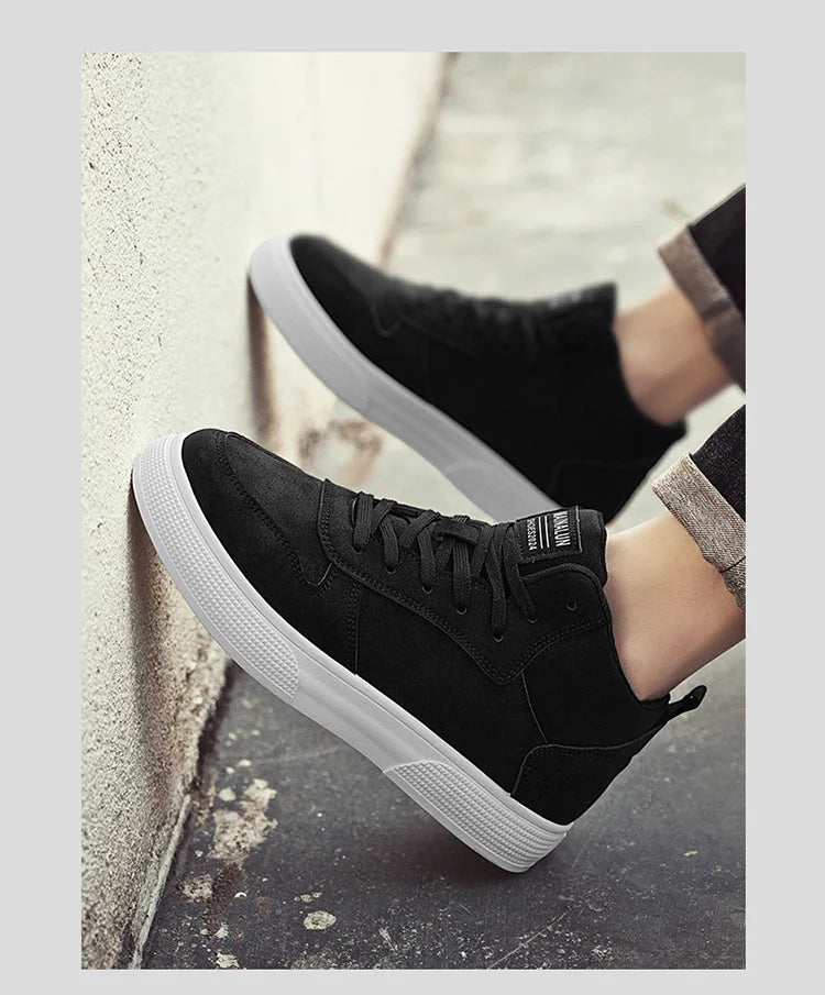 Men's Skateboarding Shoes 48 High Top Casual Sneakers Breathable Street Shoes Flats Shoes Lace UP Walking Shoes Chaussure Homme