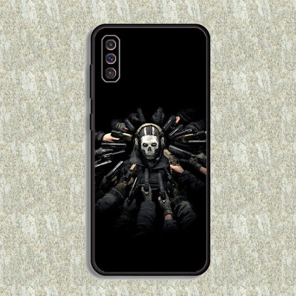 COD Call Of Duty Ghosts Phone Case For Samsung S23,23,22,30,21,10,9,Note20 Ultra,Lite,Ultra,5G,Plus,FE,Black Soft Case
