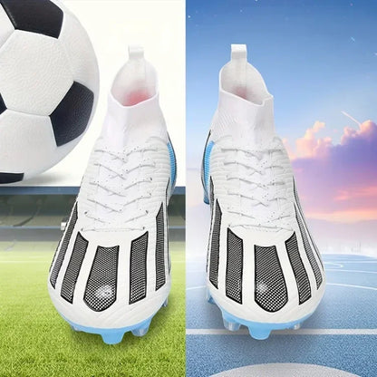 Men New TF Football Boots Sneakers Society Turf Grass Ultralight Male Soccer Shoes Comfortable Ankle Football Shoes Futsal Fast