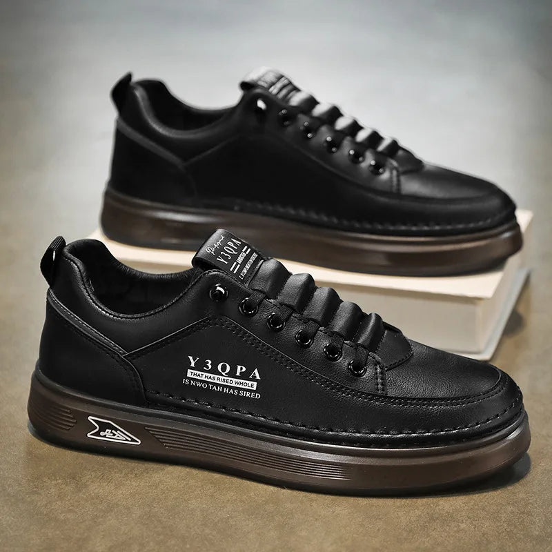 Modieuze casual zomerrijschoenen voor heren, sportieve instaploafers, veelzijdig, comfortabel, ademend, slijtvast leer -..