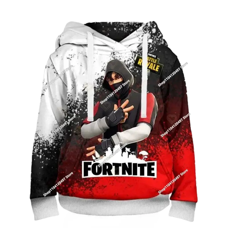 Hoodies für Jungen und Mädchen Fortnite Kinder-Pullover 3D-bedruckte Hoodies Battle Royale Herren-Hoodies Herbstmode Kinderbekleidung