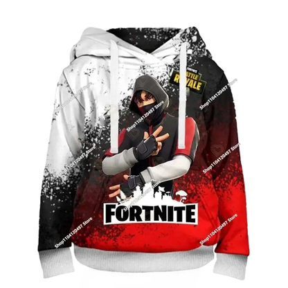 Hoodies für Jungen und Mädchen Fortnite Kinder-Pullover 3D-bedruckte Hoodies Battle Royale Herren-Hoodies Herbstmode Kinderbekleidung
