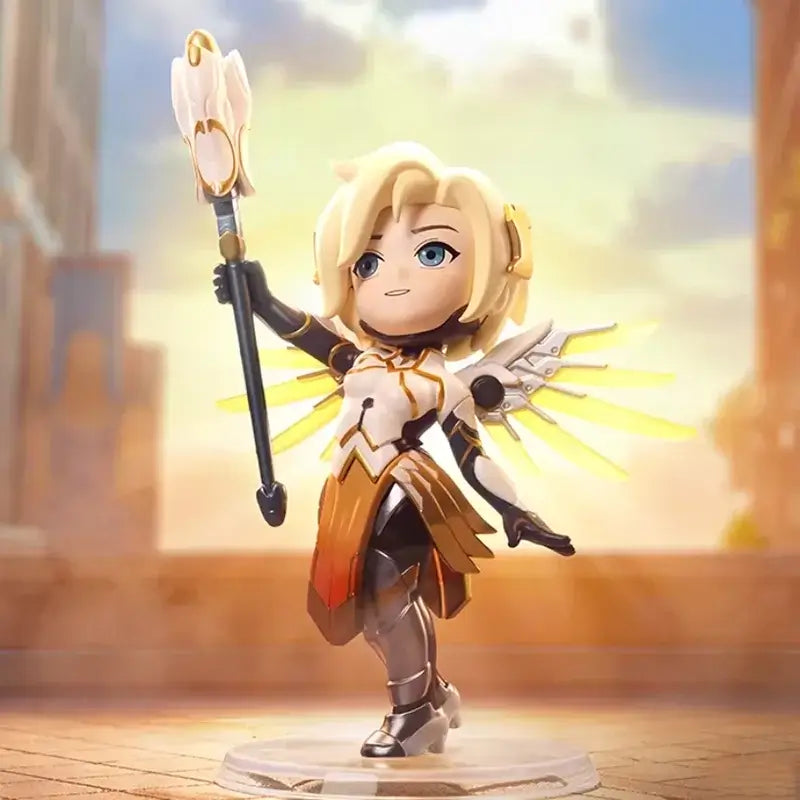 POP MART Overwatch Play of the Game Series Original-Blind-Box Überraschungs-Mystery-Box Niedliche Anime-Actionfiguren Ornamente Figuren