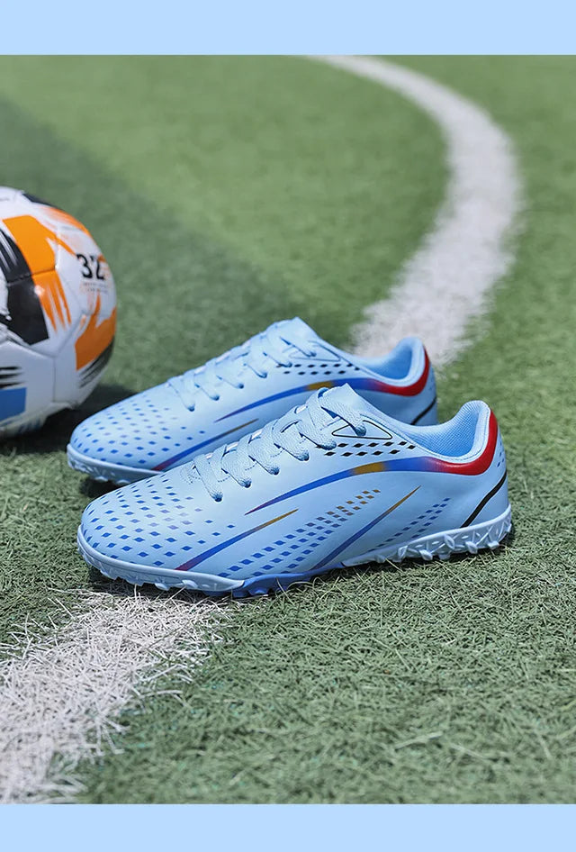 Professional Turf Soccer Shoes Men Cleats Non-Slip Training Football Shoes Boy Artificial Grass Breathable Athletic Soccer Shoes