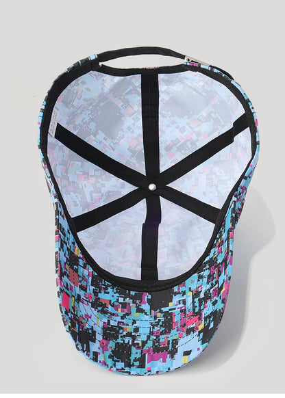 Sommar-graffiti-lysande basebollkeps, unisex, utomhus-solskyddskeps, modekeps, sportkeps, avslappnad keps med duckbill-form