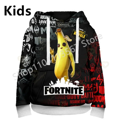 Sweatshirts com Capuz Llama Battle Royale F-Fortnited com Impressão 3D para Homem, Mulher e Criança, Rapaz e Rapariga, Pullover Streetwear Verde