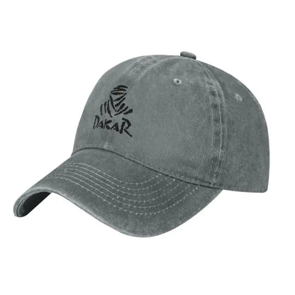 Vintage Racing Off Road D-Dakares Rally-baseballkepsar, unisex-modell, slitna och tvättade solkepsar, resekepsar, ostrukturerade mjuka kepsar