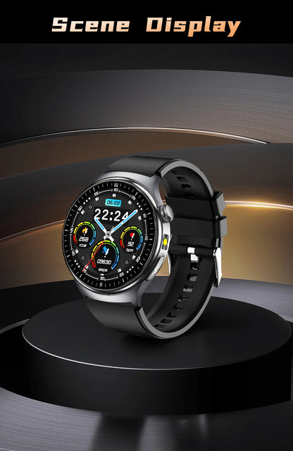2026New AI-Diagnosis Care Smartwatch ECG+PPG Accurate Uric Acid Blood Pressure Body Fat Five organ Fitness Waterproof Smartwatch