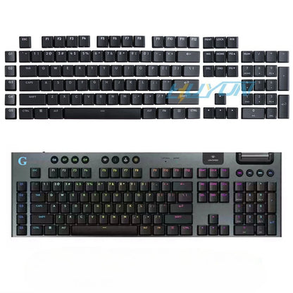 Tecla texturada antiderrapante transparente retroiluminada G915 913 TKL G815 G813, compatível com teclado mecânico Logitech