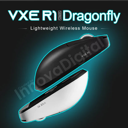 Rato Gaming Sem Fios ATK VXE Dragonfly R1 Pro MAX PAW3395 R1 SE Plus Personalizado para Esports e FPS, Recarregável e Leve