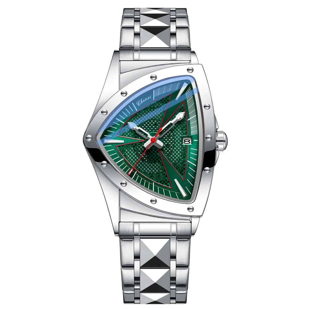 CHENXI Fashion Men's Watch Quartz Wristwatch Casual Hollow Triangle Watch Luxury Men's Gift Clock  Relojes Para