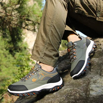 Men's EVA Hiking Shoes Waterproof Anti Slip Leather Outdoor Sports Shoes for Camping Running Jogging 2025 New