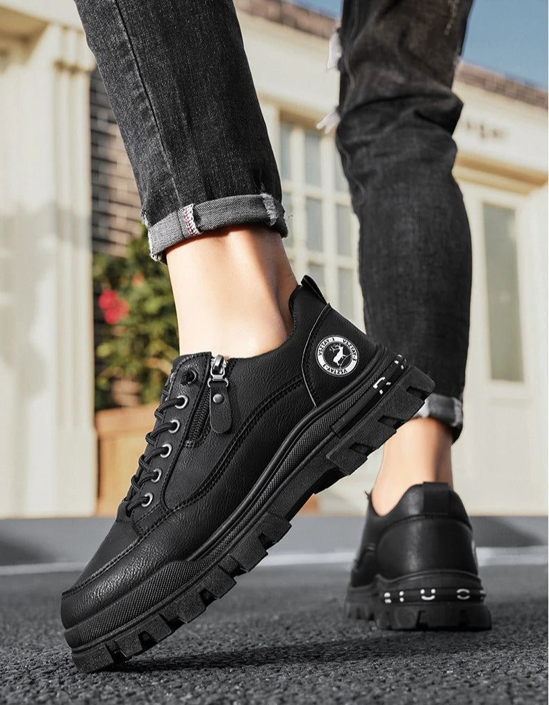 Men's Casual Sports Outdoor Hiking Trendy Fashion Comfortable Thick-Soled Street Board Shoes