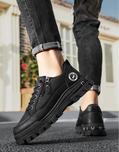 Men's Casual Sports Outdoor Hiking Trendy Fashion Comfortable Thick-Soled Street Board Shoes
