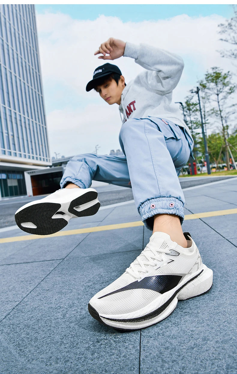 Men's Air Cushion Running Shoes Men Sneakers Carbon Board Marathon Jogging Shoes Outdoor Sport Shoes Teenis Male Casual Shoes