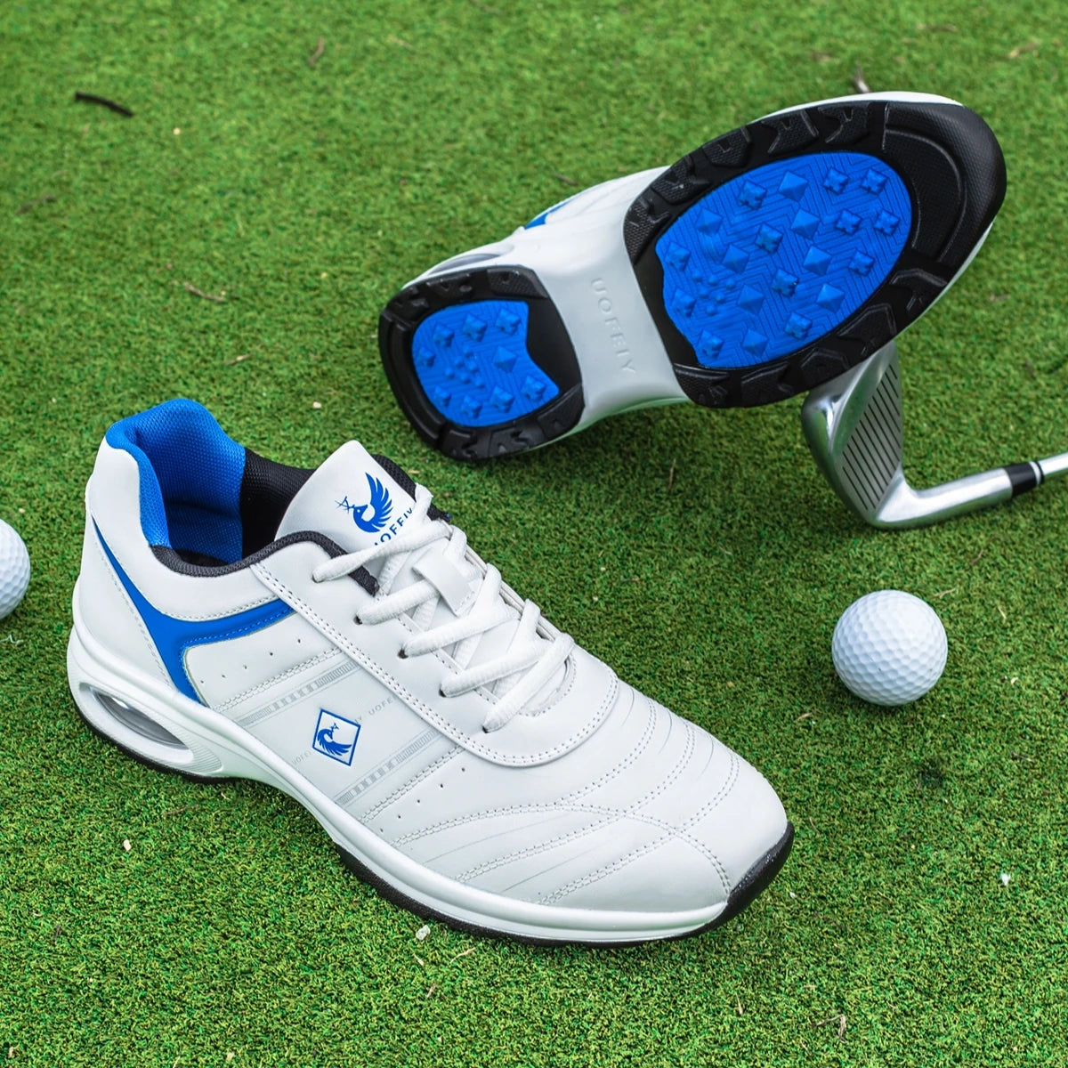 OIMKOI Men Golf Shoes Casual Breathable Waterproof Non-slip Golf Outdoor Training Shoes