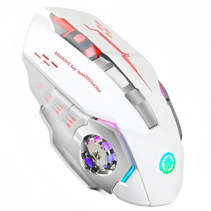 Mysz KEBIDUMEI Dual-Mode Bluetooth 5.2 2.4G, bezprzewodowa mysz gamingowa RGB, ładowalna cicha mysz 3600 DPI do laptopa