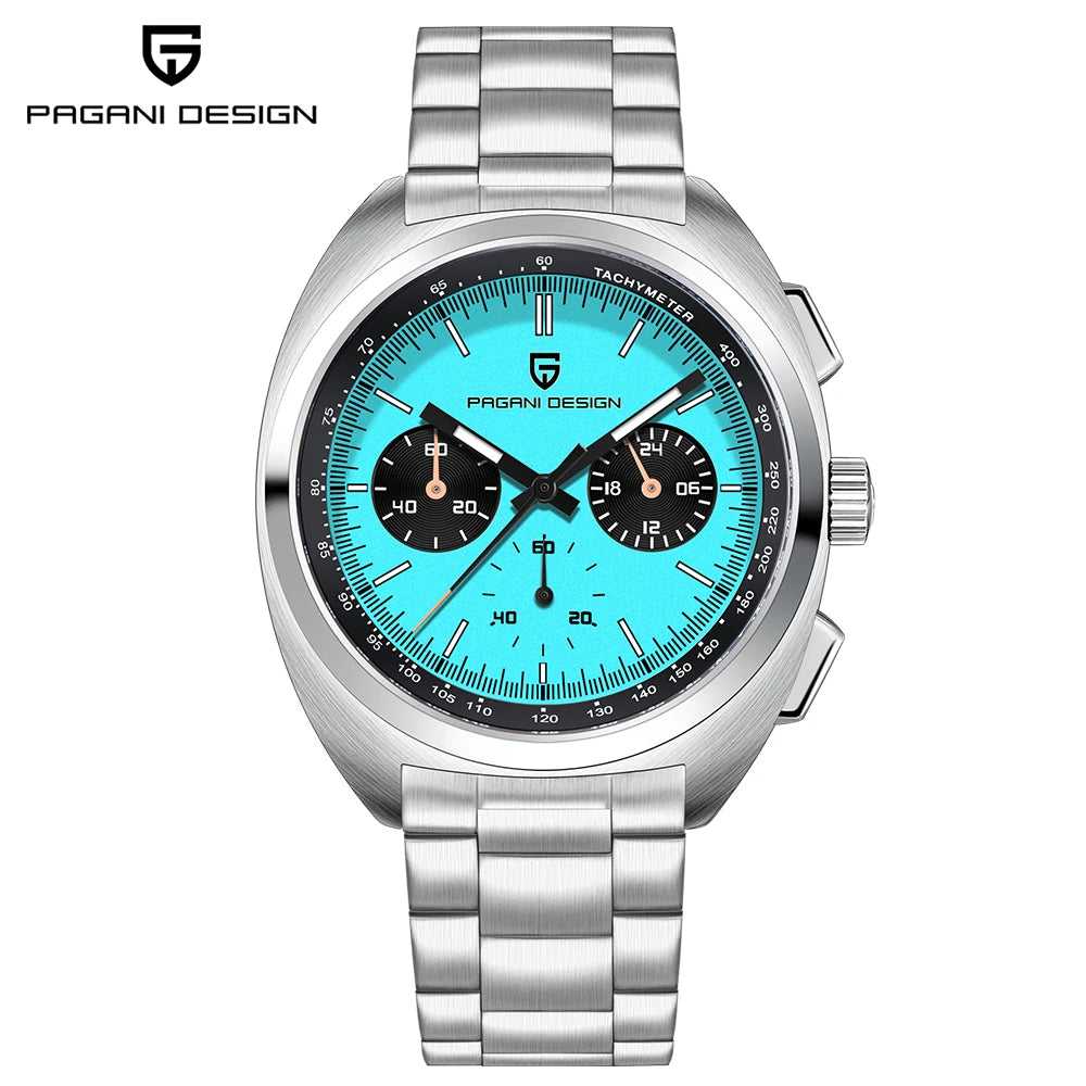 PAGANI DESIGN 2026 NEW Turtle Back Chronograph 1782 fashion quartz wristwatch for Man Luminous Waterproof Watch Reloj hombre