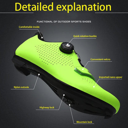 New Unisex pedal Cycling Shoes Flat shoes Suitable For Mountain Sports Pedal Self-Locking Cycling Shoes Breathable Cycling Shoes