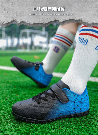 New Men Soccer Shoes Girls Cleats Outdoor Match Training Sport Football Boots Long Spikes Comfortable Breathable Boys Non Slip