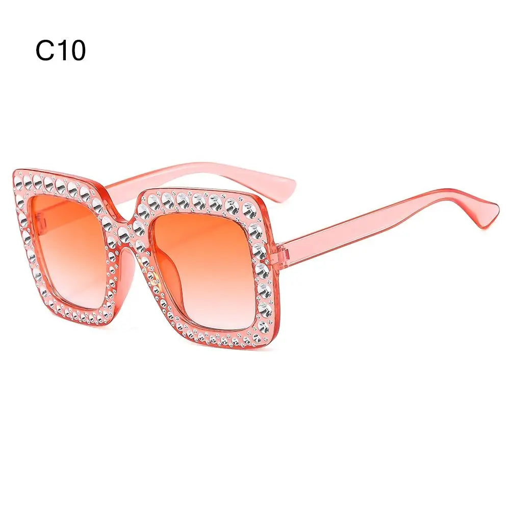 Kids Fashion Sunglasses Square Glitter Children Sun Glasses Boy Girl Stylish Diamond Goggles Baby Shades Party Eyewear UV400