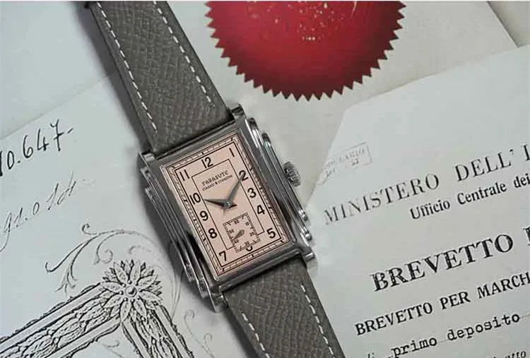 FARASUTE Original Design Square Manual Mechanical Men's Watch Seagull Movement Luxury Retro Sapphire Mirror Waterproof Men Watch