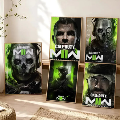 Самозалепващи се стенни стикери Call of D-DUTY с геймърски постер, HD стенен декор за спалня, дневна, домашна декорация и подарък