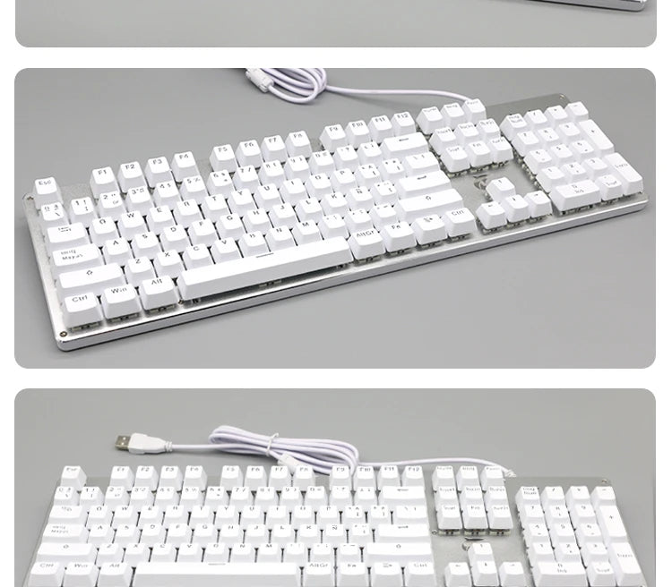 104 Teclas Keycaps Retroiluminadas Coreano Francês Russo Espanhol Alemão para Teclado Mecânico com Switch MX, Perfil OEM, Teclas ABS DIY