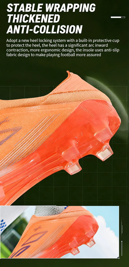 New Men Soccer Shoes Outdoor Anti-Slippery Youth Sports Shoes Ultralight Turf Comfortable Football Boots
