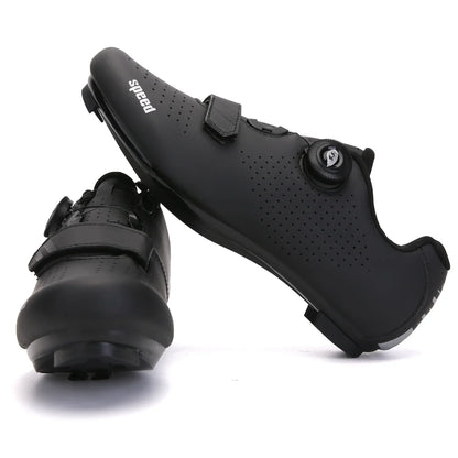 Professional New Sneakers Men Ultralight Double Buckles Cycling Shoes MTB Luminous Road Bike Shoes