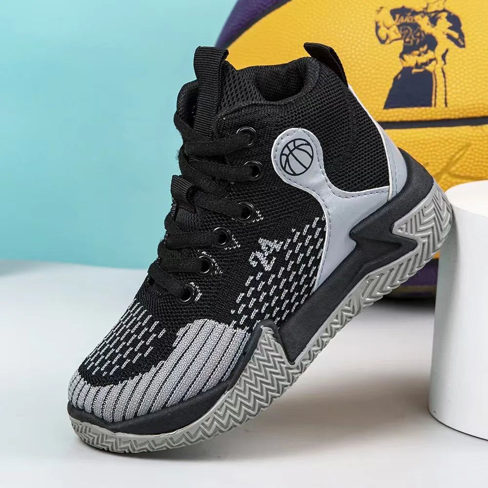 Large Size High Top Sports Shoes Men's Casual Breathable Comfortable Thick Bottom Basketball Shoes Running Shoes