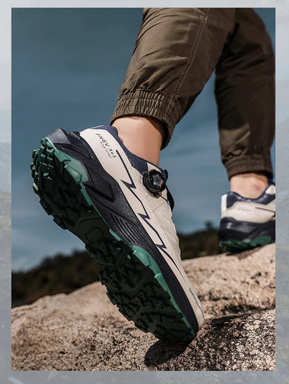 Mens Sneakers Casual Outdoor Anti Slip Shock-absorbing Versatile Off Road Hiking Shoes Comfortable Soft Sole Running Shoes Man