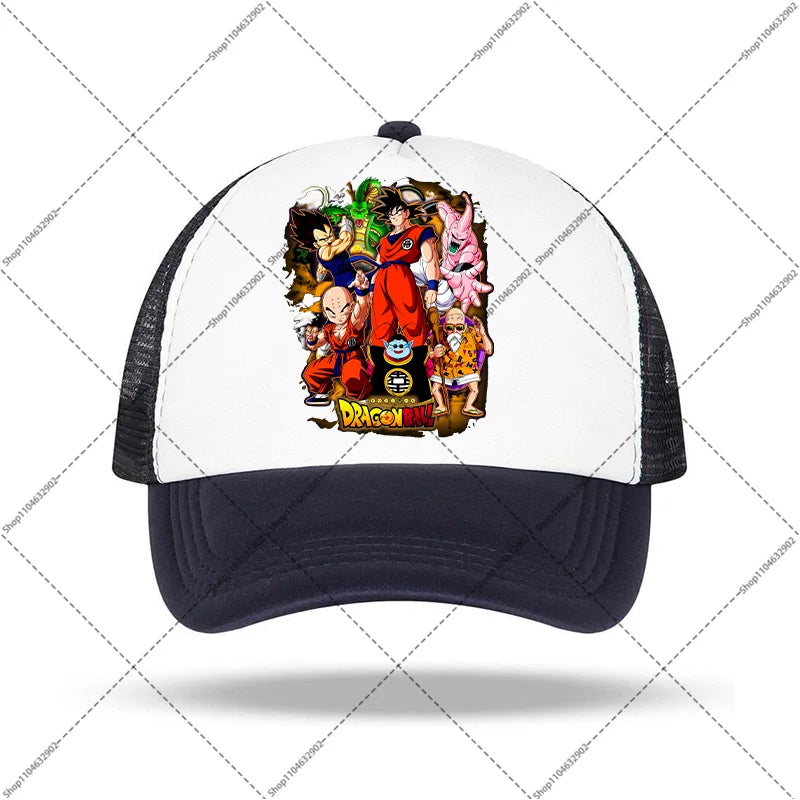 Dragon Ball-baseballkeps för kvinnor och män, solhattar, kepsar med tryck av seriefigurer och anime, bekväma unisex-bomullskepsar för vuxna, perfekta som sommargåvor och festpresenter