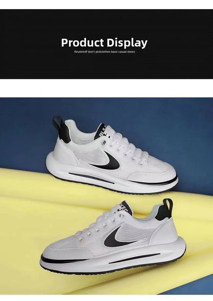 Comfortable Breathable Mesh Sports Shoes Men's Casual Style Lightweight Versatile Plain Color Spring Summer Autumn Seasonal Wear