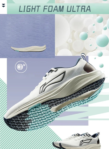 Pantofi de alergare pentru bărbați Li-Ning RED HARE 8, pentru curse, LIGHT FOAM ULTRA, reflectorizanți, cu amortizare și stabilitate, sneakers ușori LiNing ARPV001