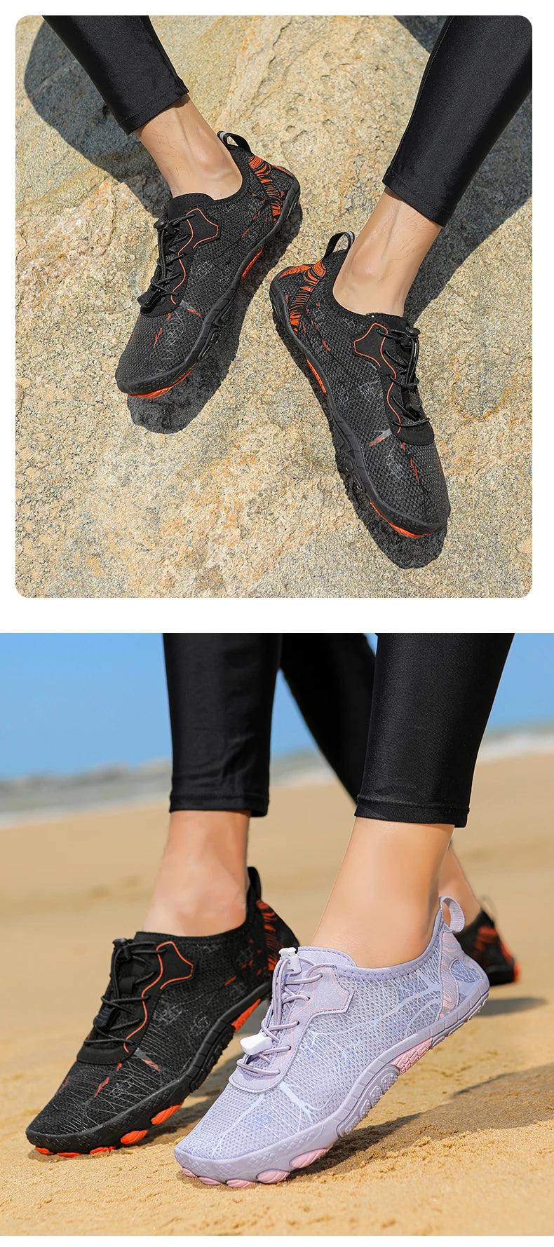 Barefoot Shoes Men And Women Outdoor Beach Shoes Quick-Drying Non-Slip Shoes, Water Sports indoor Fitness Shoes, Sports Shoes