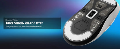 Rato Gaming Sem Fios ATTACK SHARK X3, Sensor PixArt PAW3395, 26K DPI, Ultraligeiro 49g, Tri-modo 2.4G/Bluetooth/Com Fio, para PC/MAC