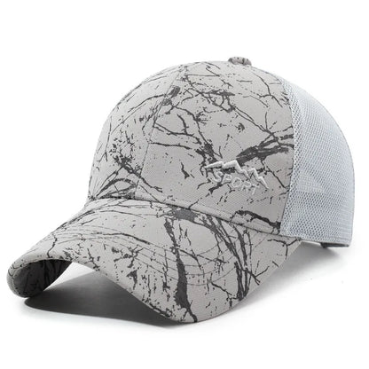 Chapeau d'été pour homme, visière de sport d'extérieur, casquette de baseball à dos en maille, casquette de pêche décontractée et respirante, casquette de camionneur